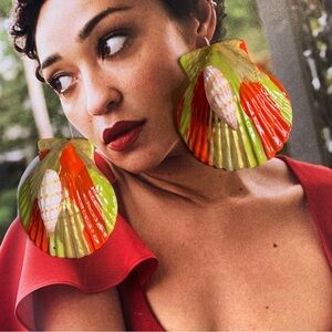 "Goddess" Handmade Seashell earrings